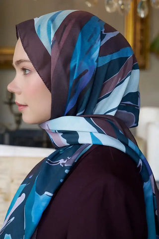 Seremoni Koleksiyonu Pure Desen Şal - Acı Kahve