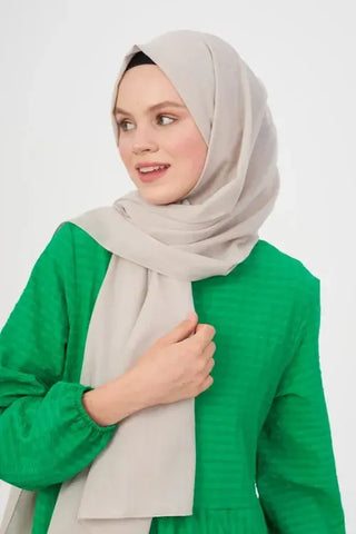 Taşlanmış Pamuk Şal - Taş