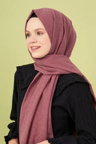 Taşlanmış Pamuk Şal - Yaban Mersini