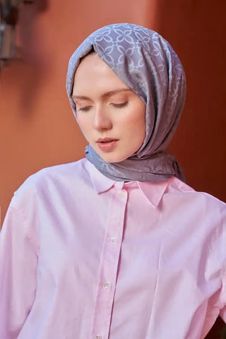 Timeless Koleksiyonu Yonca Desen - Gri