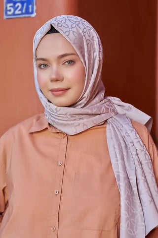 Timeless Koleksiyonu Yonca Desen - Vizon