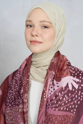 Willow Desen Omuz Şalı - Bordo